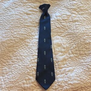 Boys navy blue 4t and up clip tie nutcracker necktie